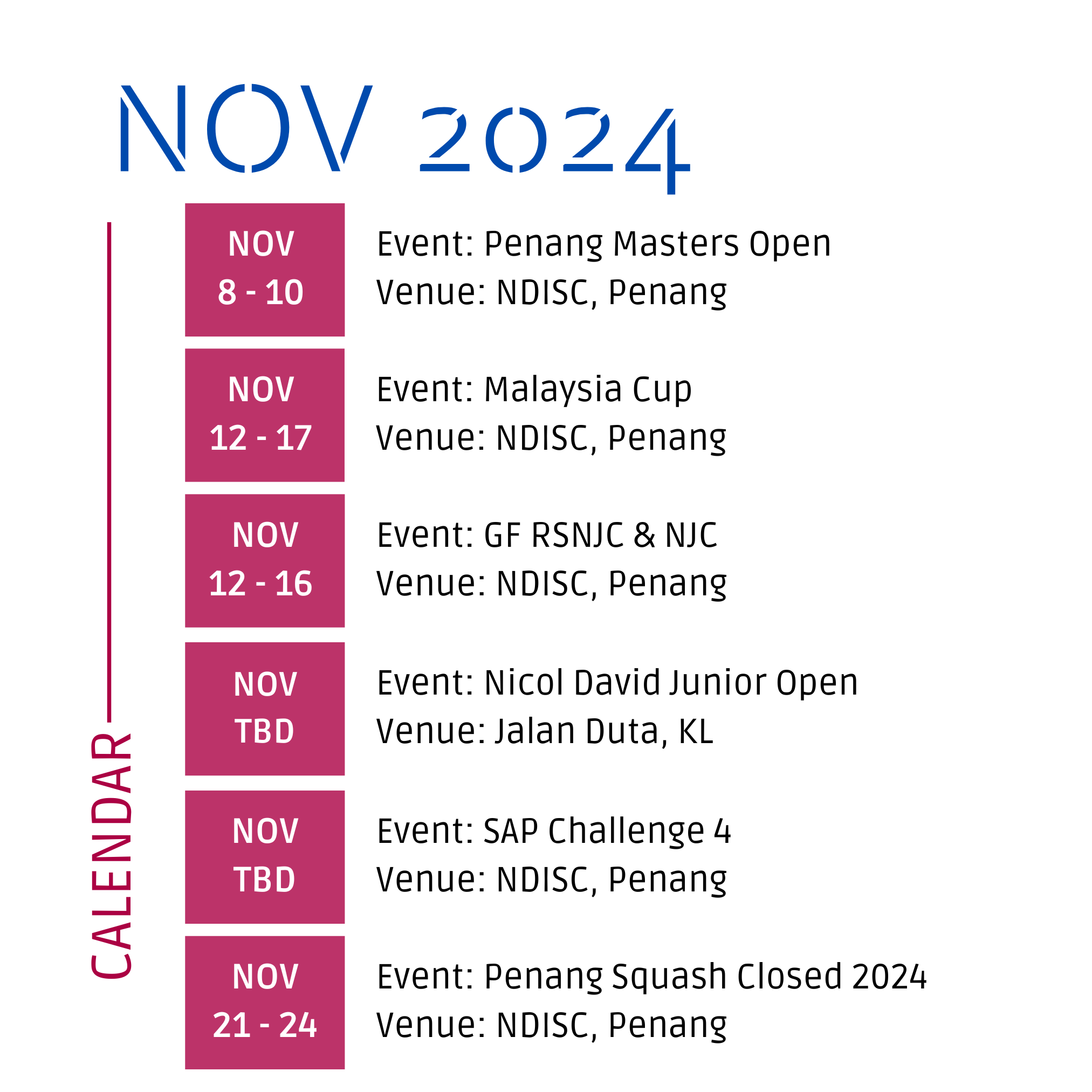 News & Events Squash Racquet Association Penang